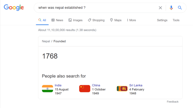 when-was-nepal-established-Google-Search