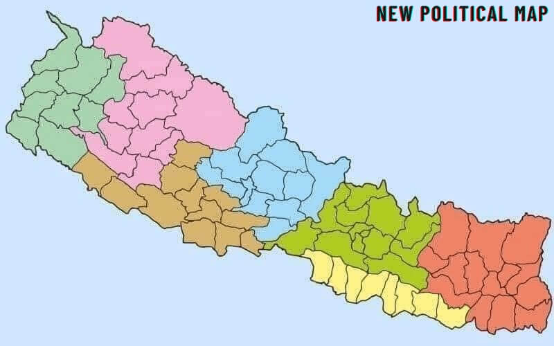New political map of Nepal